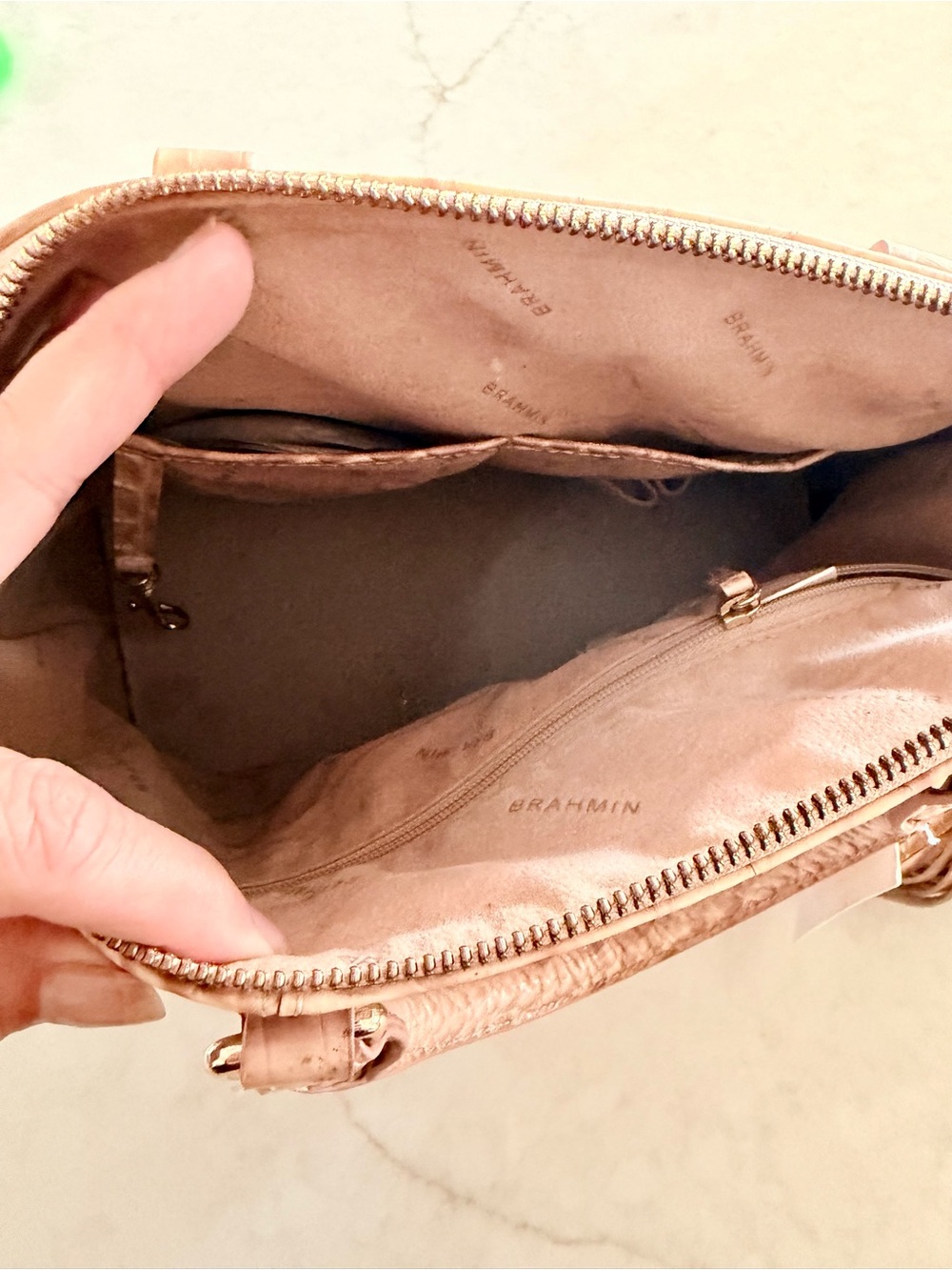 Brahmin Blossom Croc-Embossed with Tassel Purse - Picture 8 of 16